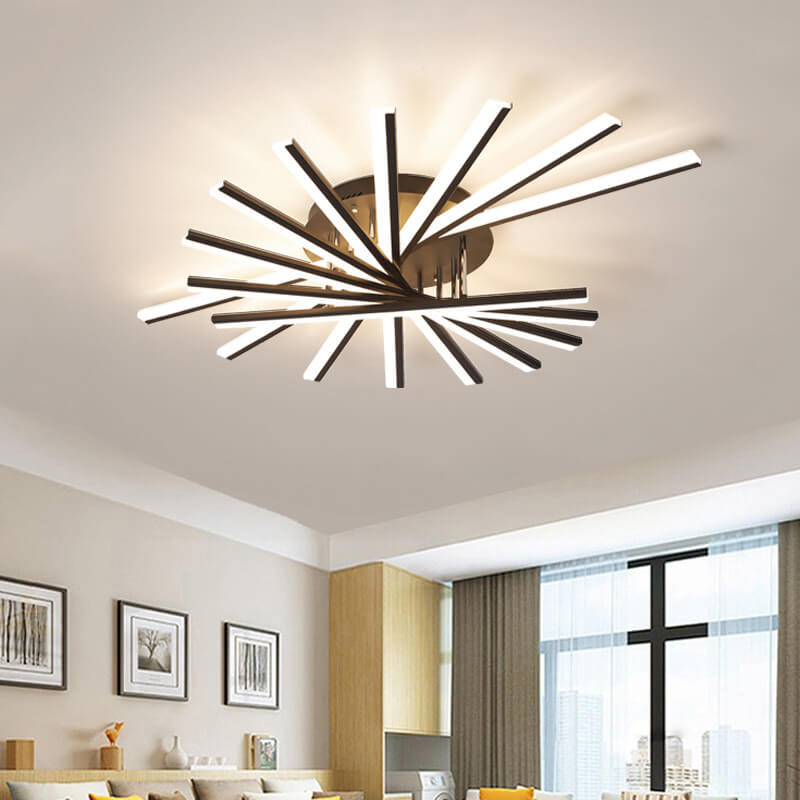 Nordic Creative Line 1-light LED Semi-flush Mount Ceiling Light