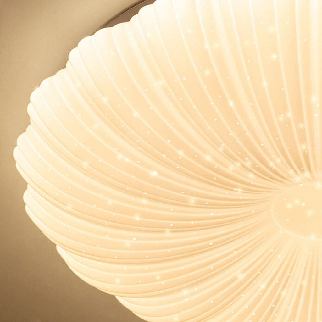 Modern Minimalist Shell Acrylic Round LED Flush Mount Ceiling Light Lumendat
