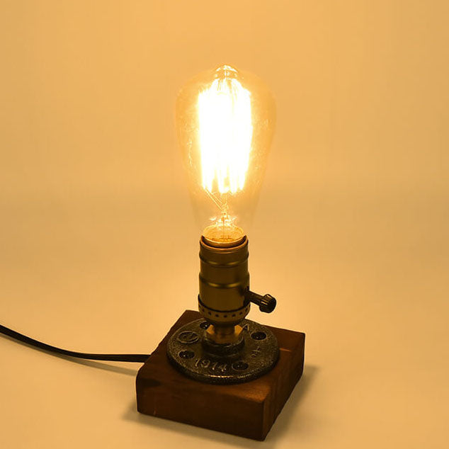 Vintage Industrial Iron Bulb 1-Light Table Lamp Lumendat