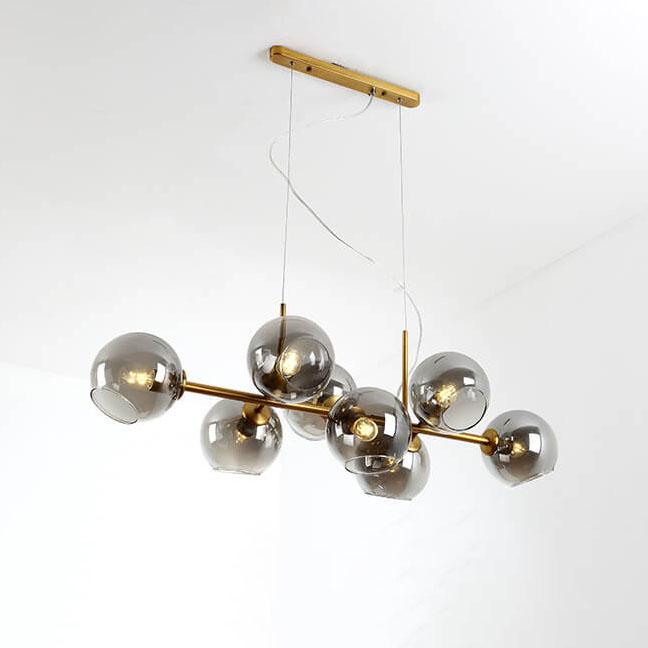 Modern Glass Magic Bean 8-light LED Chandelier BulbSquare