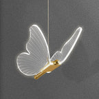 Minimalist Acrylic Butterfly LED Pendant Light Lumendat