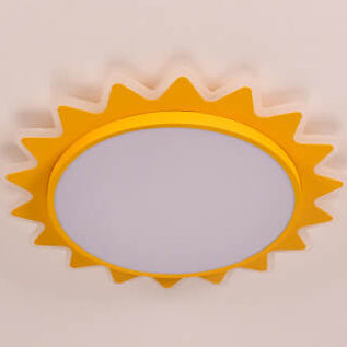 Creative Cartoon Sun Shaped LED Flush Mount Ceiling Light Lumendat