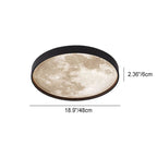 Nordic Creative Moon Round LED Flush Mount Ceiling Light BulbSquare