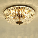 Vintage Round Crystal 4/6 Light Flush Mount Ceiling Light Lumendat