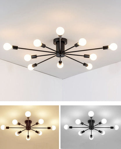 Modern Branches Metal 6/8/10-light Semi-flush Mount Ceiling Light