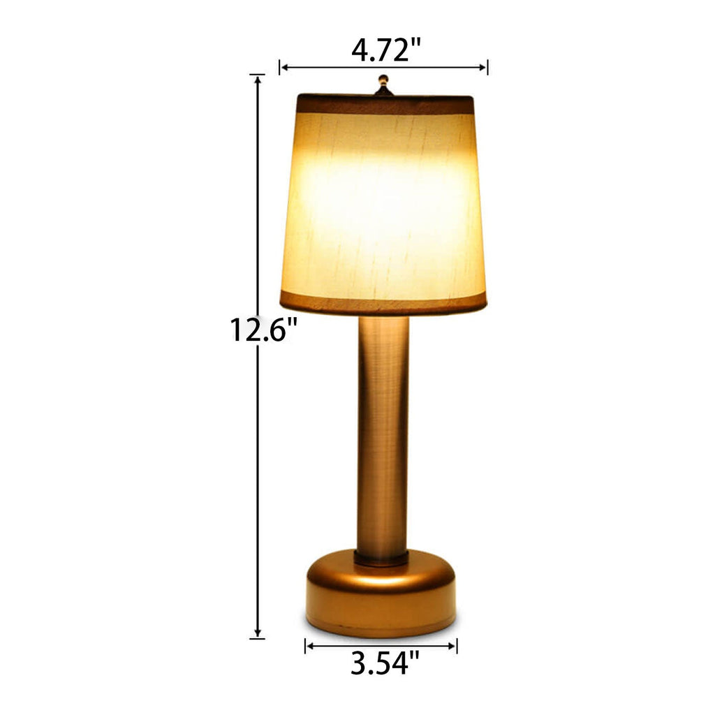 Vintage Linen Iron LED Rechargeable Table Lamp Lumendat