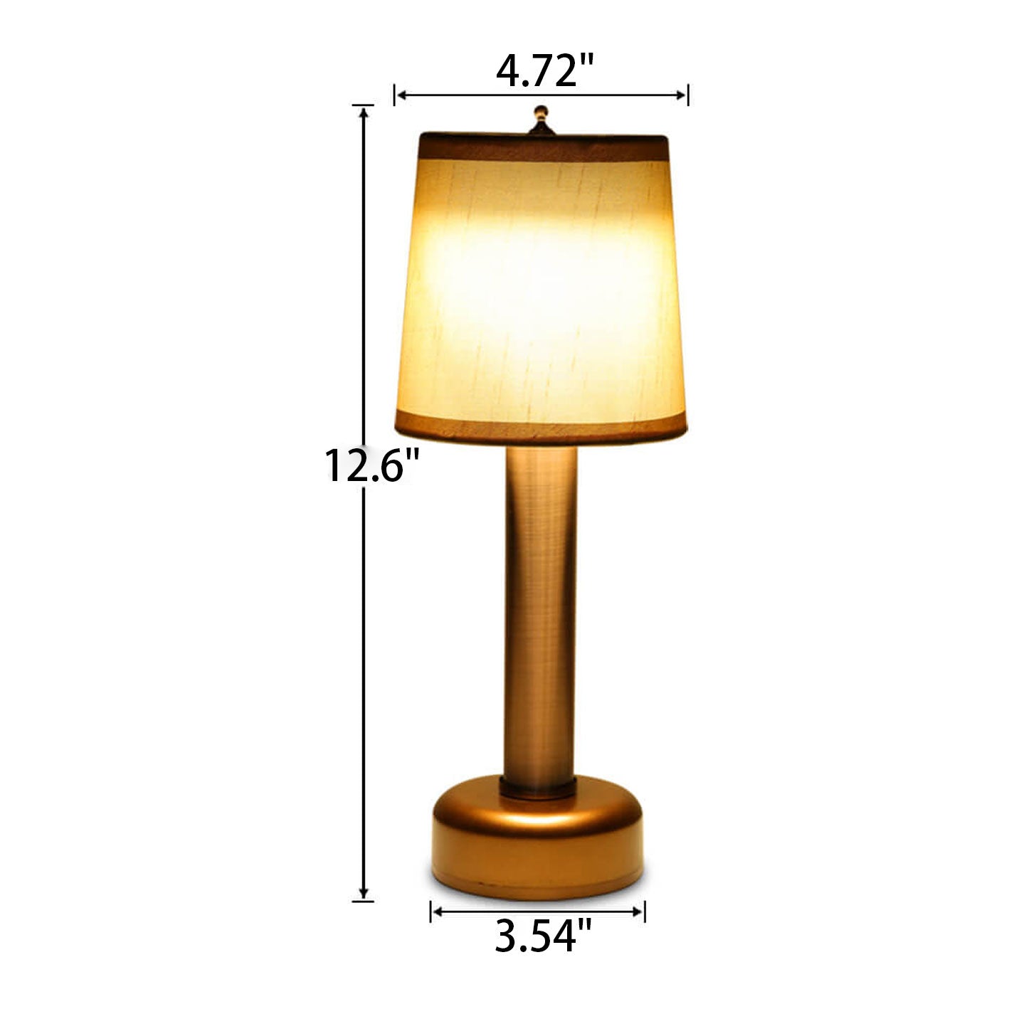 Vintage Linen Iron LED Rechargeable Table Lamp Lumendat