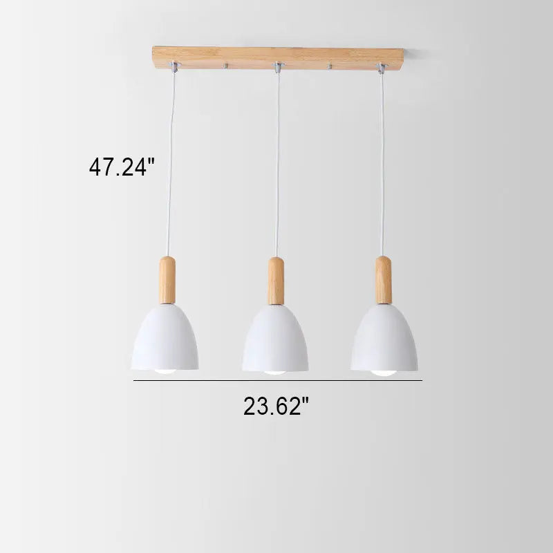 Nordic Minimalist Macaron Solid Color 1/3-light Chandelier Lumendat
