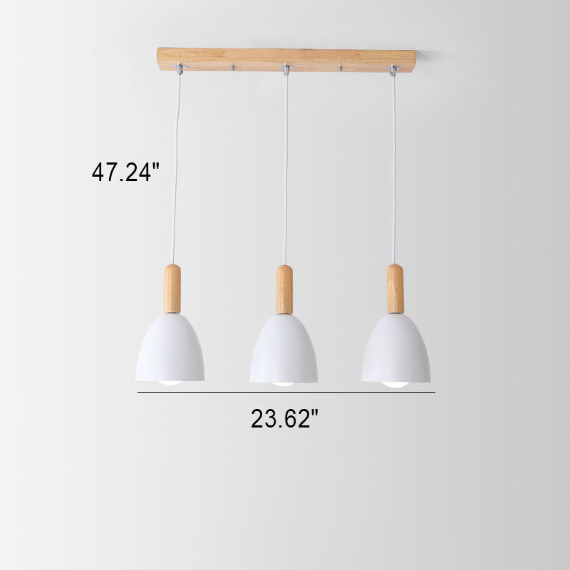 Nordic Minimalist Macaron Solid Color 1/3-light Chandelier
