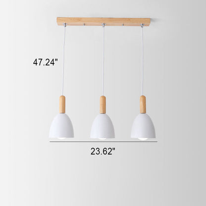 Nordic Minimalist Macaron Solid Color 1/3-light Chandelier
