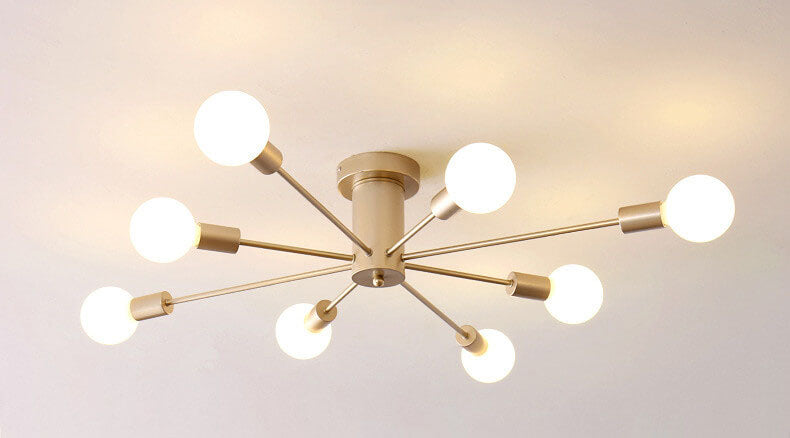 Modern Branches Metal 6/8/10-light Semi-flush Mount Ceiling Light