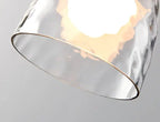 Nordic Clear Rippled Glass Shaded 1-light Pendant Light Lumendat