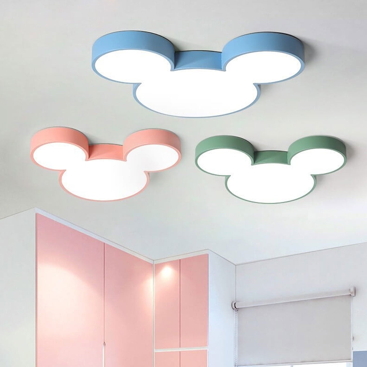 Mouse Cartoon Slim LED Flush Mount Ceiling Light Lumendat