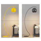Nordic Minimalist Curved Line Dome 1-Light Standing Floor Lamp Lumendat