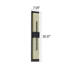 Outdoor Minimalist Rectangular Stainless Steel Acrylic LED Waterproof Wall Sconce Lamp Lumendat