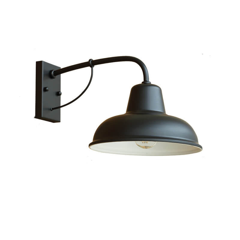 Vintage Iron Barn Waterproof Outdoor 1-Light Wall Sconce Lamp Lumendat