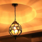 Retro Industrial Globe Shape 1-light Outdoor Waterproof Pendant Light Lumendat