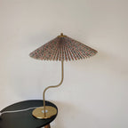 Retro Pleated Umbrella Shaped 1-Light Decorative Table Lamp Lumendat