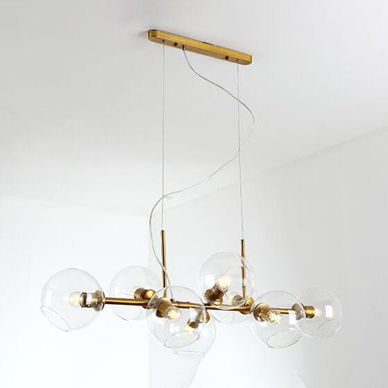Modern Glass Magic Bean 8-light LED Chandelier BulbSquare