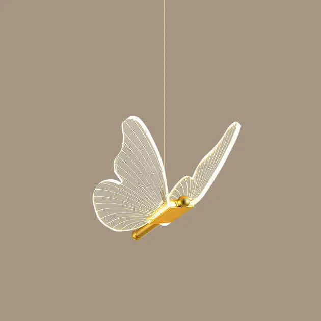 Minimalist Acrylic Butterfly LED Pendant Light Lumendat