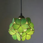 Vintage Stained Glass Petal 1-light Pendant Light modern luxury lighting fixture