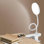 Simple LED Clip Desk Lamp Rechargeable Eye Protection Night Light Lumendat