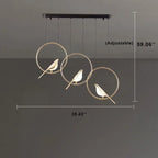 Nordic Creative Bird Shaped Acrylic LED 1/3/6 Light Chandelier Lumendat
