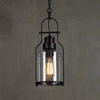 Industrial Vintage Iron Glass Jar 1-light Pendant Light Lumendat