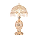 Modern Luxury Crystal Dome Shade 1-Light Table Lamp Lumendat