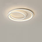 Nordic Minimalist Double Circle LED Flush Mount Ceiling Light Lumendat