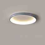 Modern Minimalist Round Aluminum Acrylic LED Flush Mount Ceiling Light Lumendat