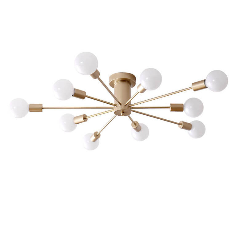 Modern Branches Metal 6/8/10-light Semi-flush Mount Ceiling Light