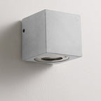Industrial Cement Square Outdoor 1-Light Waterproof Wall Sconce Lamp Lumendat