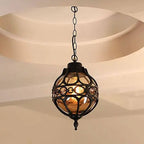 Retro Industrial Globe Shape 1-light Outdoor Waterproof Pendant Light Lumendat