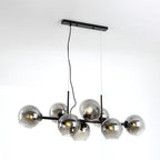 Modern Glass Magic Bean 8-light LED Chandelier BulbSquare