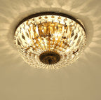 Vintage Round Crystal 4/6 Light Flush Mount Ceiling Light Lumendat