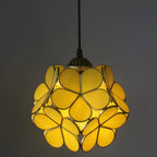 Vintage Stained Glass Petal 1-light Pendant Light Lumendat
