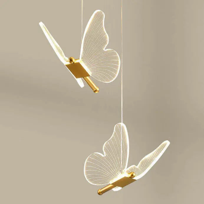 Minimalist Acrylic Butterfly LED Pendant Light Lumendat