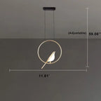 Nordic Creative Bird Shaped Acrylic LED 1/3/6 Light Chandelier Lumendat