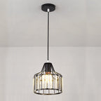 Modern Crystal Dome 1-light Semi-flush Mount Ceiling Light