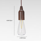 Retro Portable Waterproof Wood Round Cone Battery USB 1-Light Camping Outdoor Light Lumendat