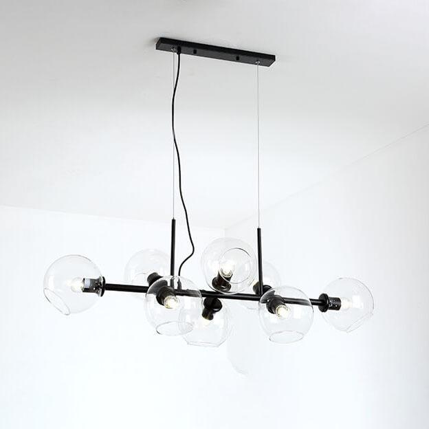 Modern Glass Magic Bean 8-light LED Chandelier
