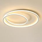 Nordic Minimalist Double Circle LED Flush Mount Ceiling Light Lumendat