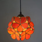 Vintage Stained Glass Petal 1-light Pendant Light Lumendat
