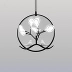 Nordic Metal Circular Bird Branch 9-light Chandelier BulbSquare
