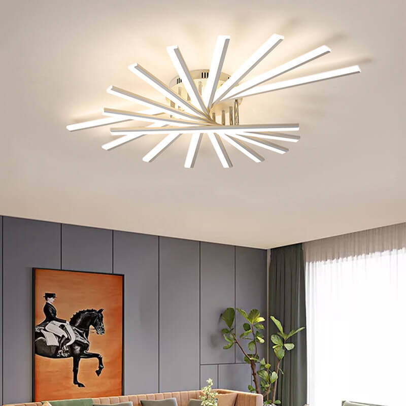 Nordic Creative Line 1-light LED Semi-flush Mount Ceiling Light