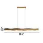 Modern Luxury Stainless Steel Long Bar Acrylic LED Chandelier BulbSquare