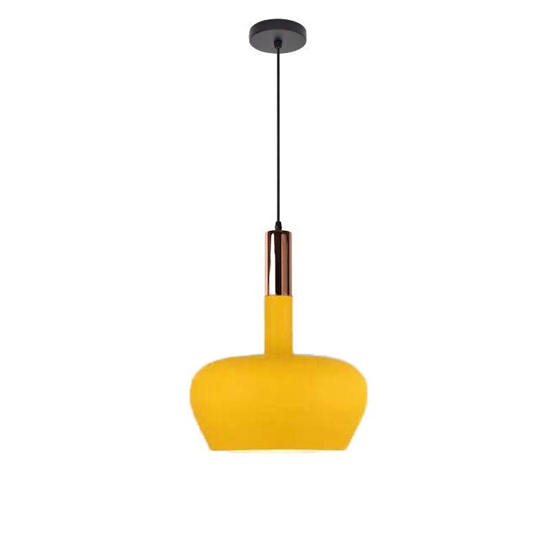 Nordic Macaron Aluminum Dome Bottle 1-light Pendant Light