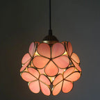 Vintage Stained Glass Petal 1-light Pendant Light Lumendat