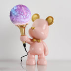 Lumendat Creative Cartoon Bear Resin 1-Light Night Light Table Lamp Lumendat